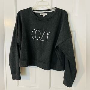 Rae Dunn Black Cozy Sweatshirt